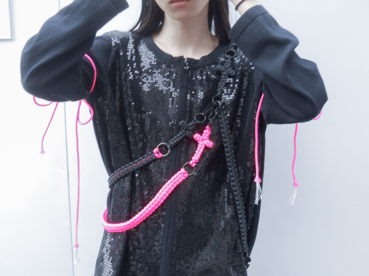 Sooak cross wallet chain PINK