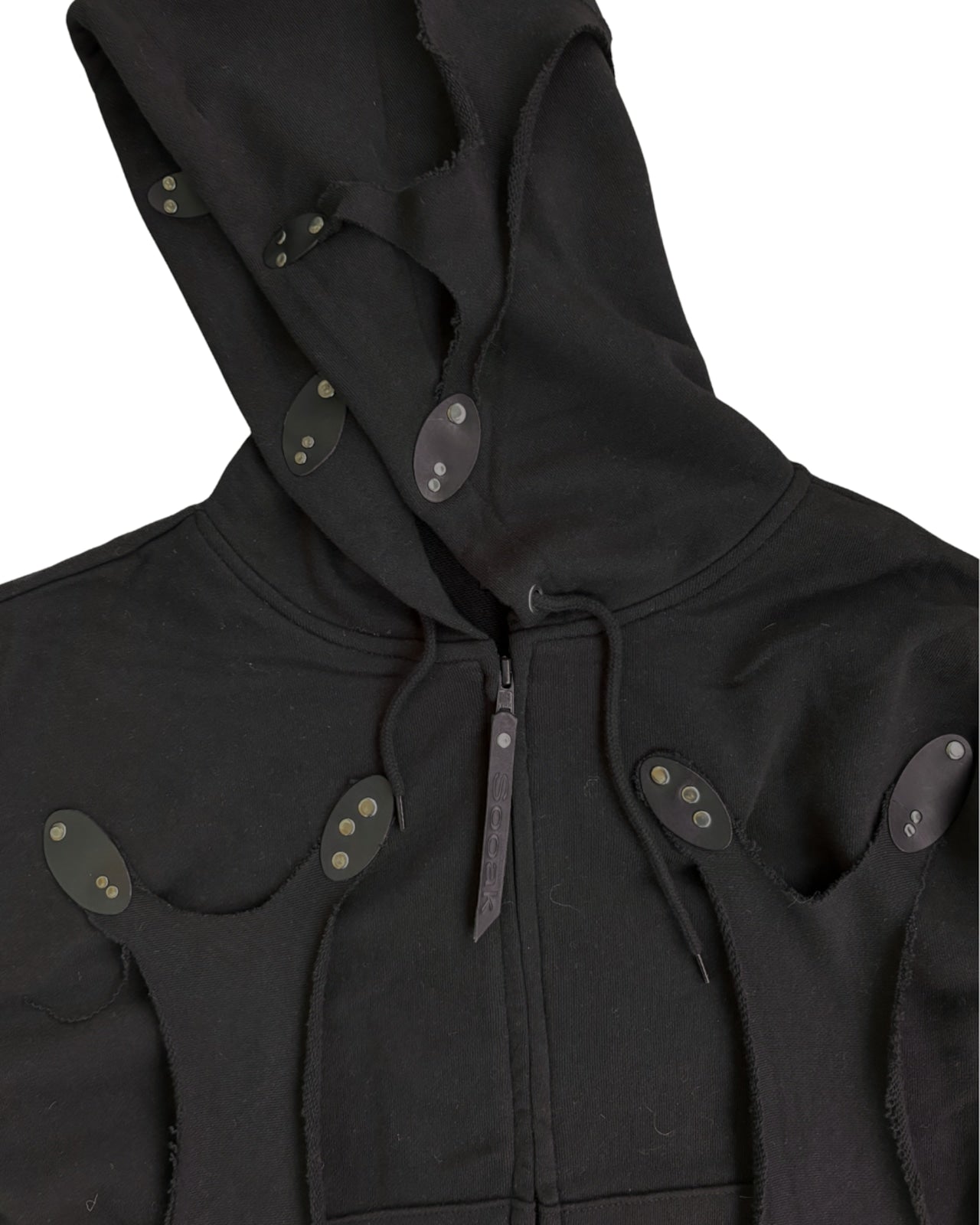 Cell division black zip up hoodie
