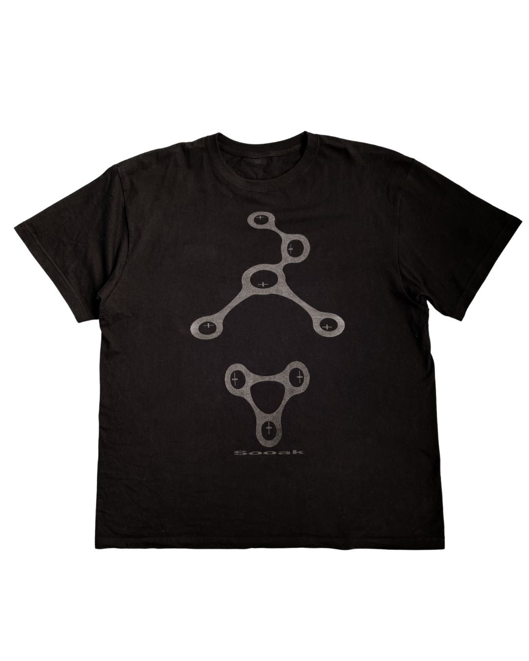 Vital point reflection T-shirt BLACK