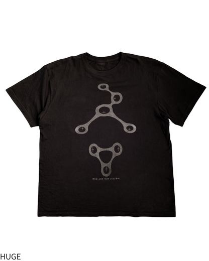Vital point reflection T-shirt BLACK