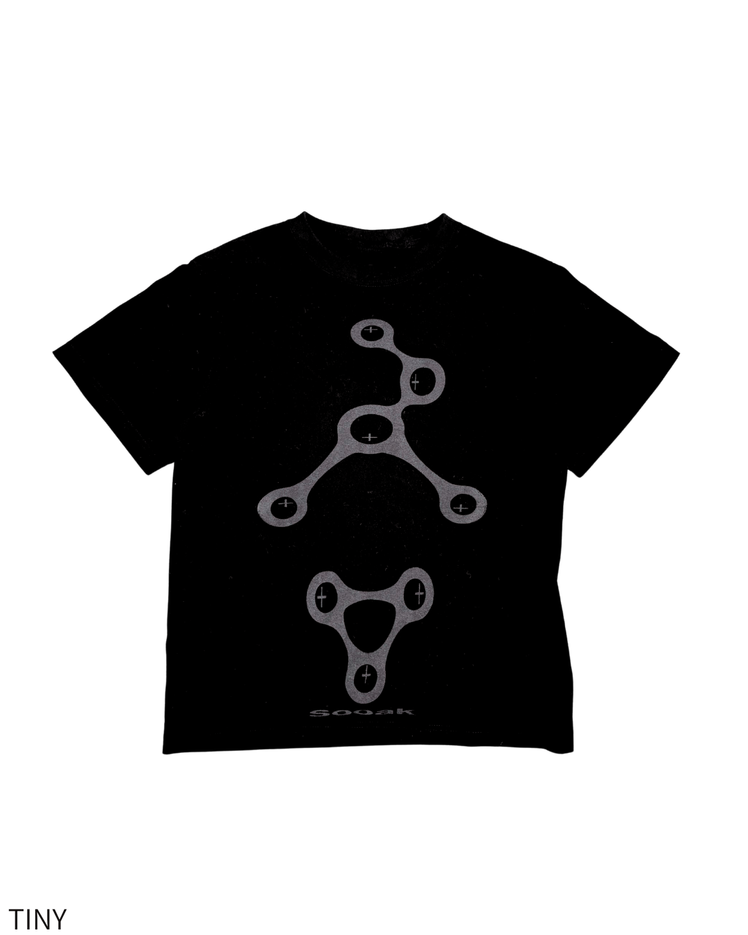 Vital point reflection T-shirt BLACK