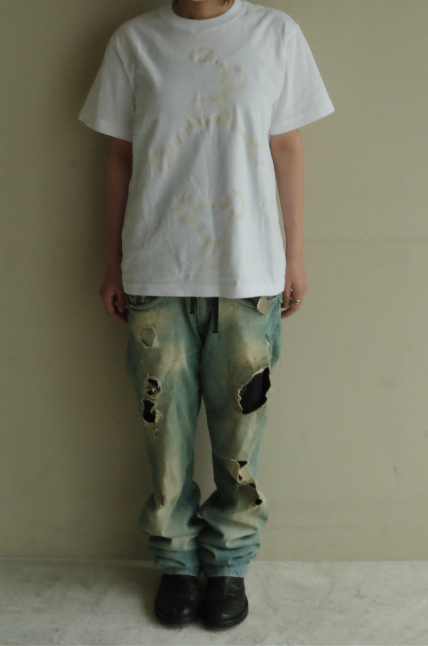 Vital point reflection T-shirt WHITE