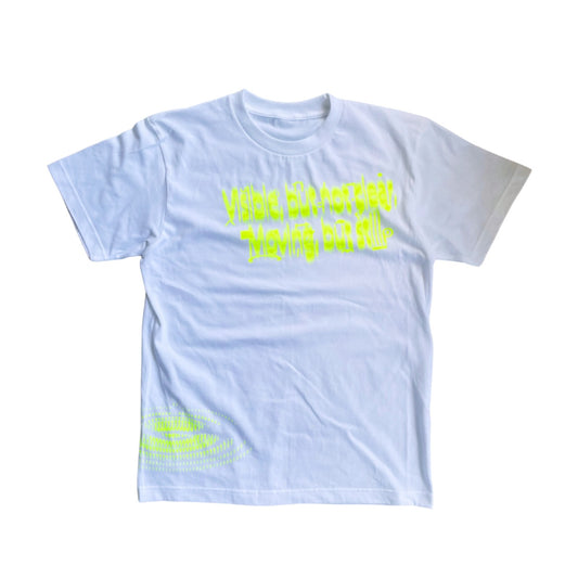 Moving T-shirt　WHITE×YELLOW