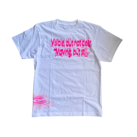 Moving T-shirt　WHITE×PINK