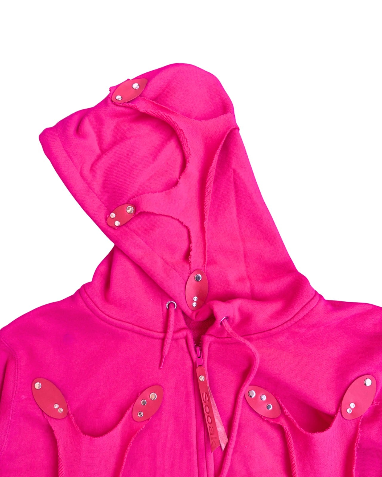 Cell division pink zip up hoodie